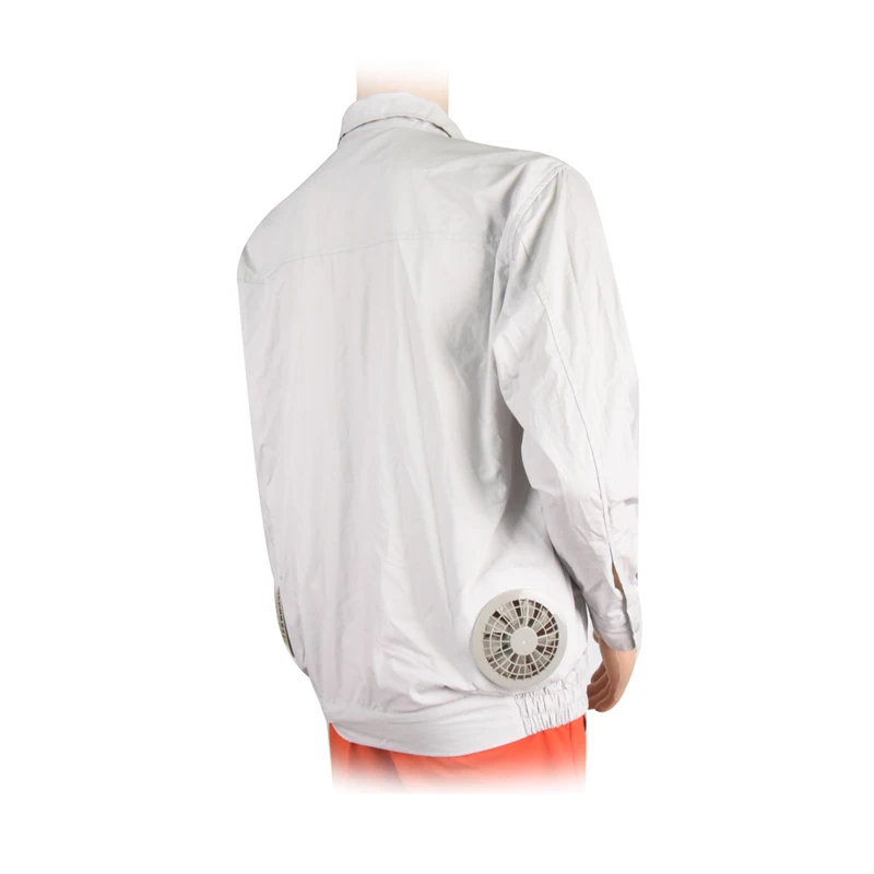 

Fan Cooling Air Conditioning Work Jacket Uniforms Work Clothes Workwear 5V Cooling Fans Air Conditioned Clothing, Grey