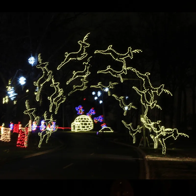 Outdoor Large Led Archway Christmas Light Star Shaped Arch Sculpture ...