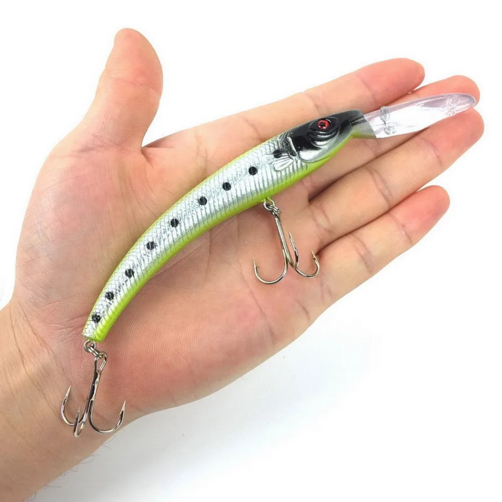 

HiUmi 15.5cm 16.3g Wobbler Fishing Lure Big Crankbait Minnow Peche Bass Trolling Artificial Bait Pike Carp lures, 10 colors