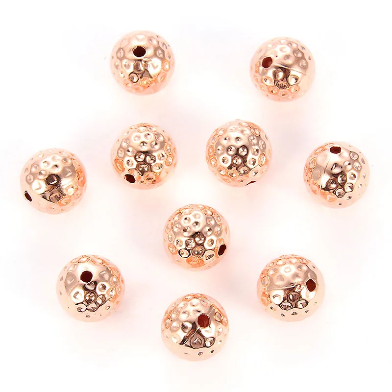 

Wholesale 12mm Rhodium Rose Gold CCB Plastic Square Seeds Beads Big Hole Diy Charm Spacer Beads For Jewelry Making