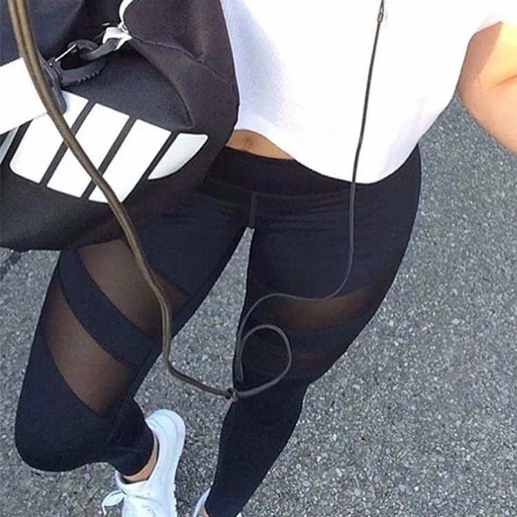 

OEM gym Legging yoga sport mesh leggings for women, As pictures and can be customized