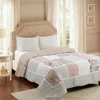 Wholesale Warm Floral High Quality de lujo Country Style algodon juegos de edredones Water-washing Patchwork Comfort Quilt