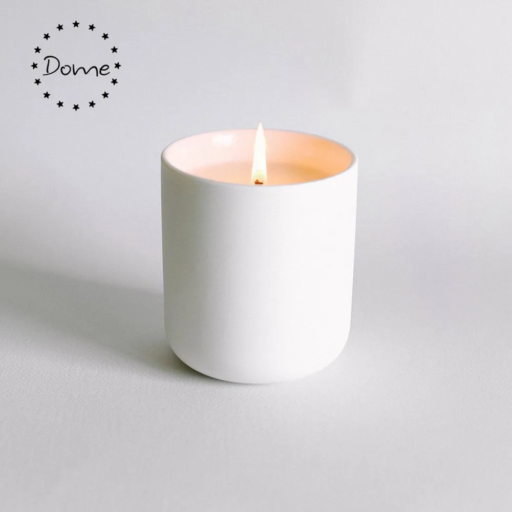 12oz Tealight White Candle Vessels Candle Container Matt Ceramic