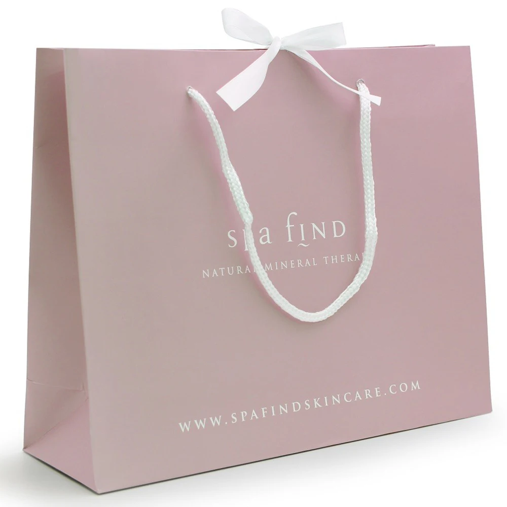 
Wholesale custom print luxury gift shopping paper bag 