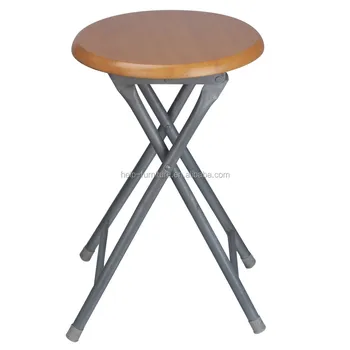 folding wooden stool