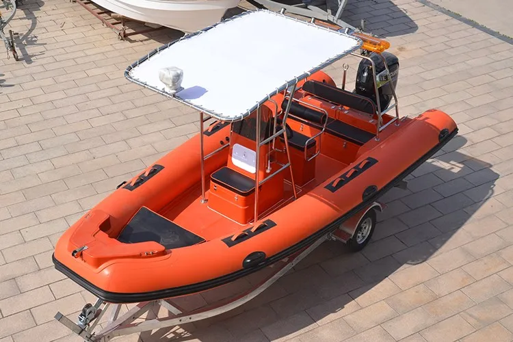 19ft 580cm center console fiberglass fishing rib boat for sale