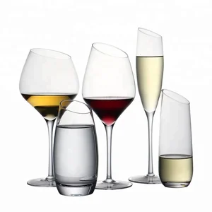 Image of Most popular crystal slanted wine glass for family