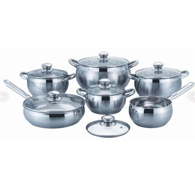 Wholesale 12pcs Stainless Steel Potobelo Cookware - Buy Potobelo ...