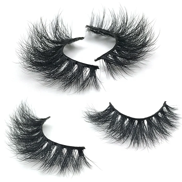 

Wholesale Private Label Custom Package 3D Mink Eyelash, Natural black