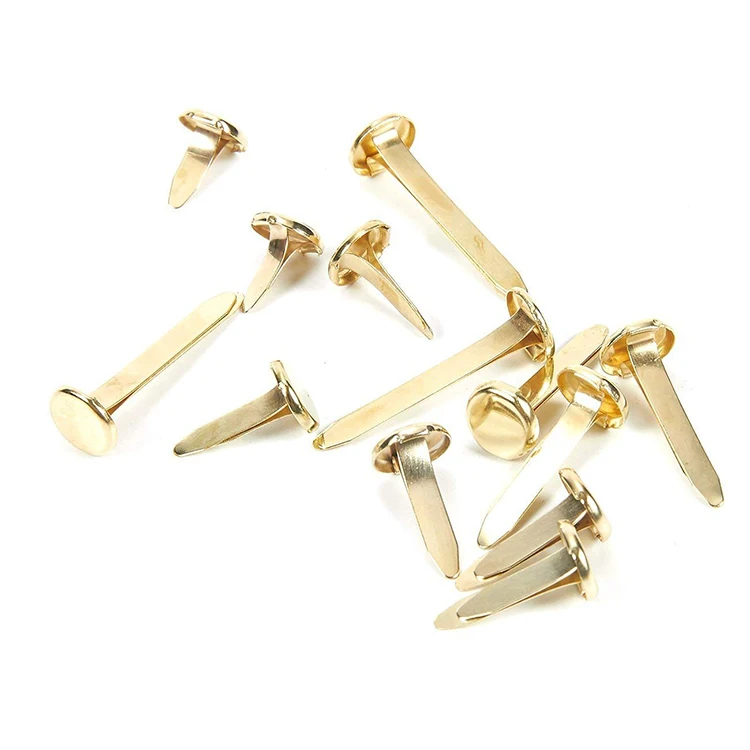 Wholesale Assorted 8*9mm Split Push Paper Fasteners Clips Brass ...