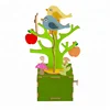 Laser cutting DIY Wooden Kids Puzzle Apple Tree Music Box