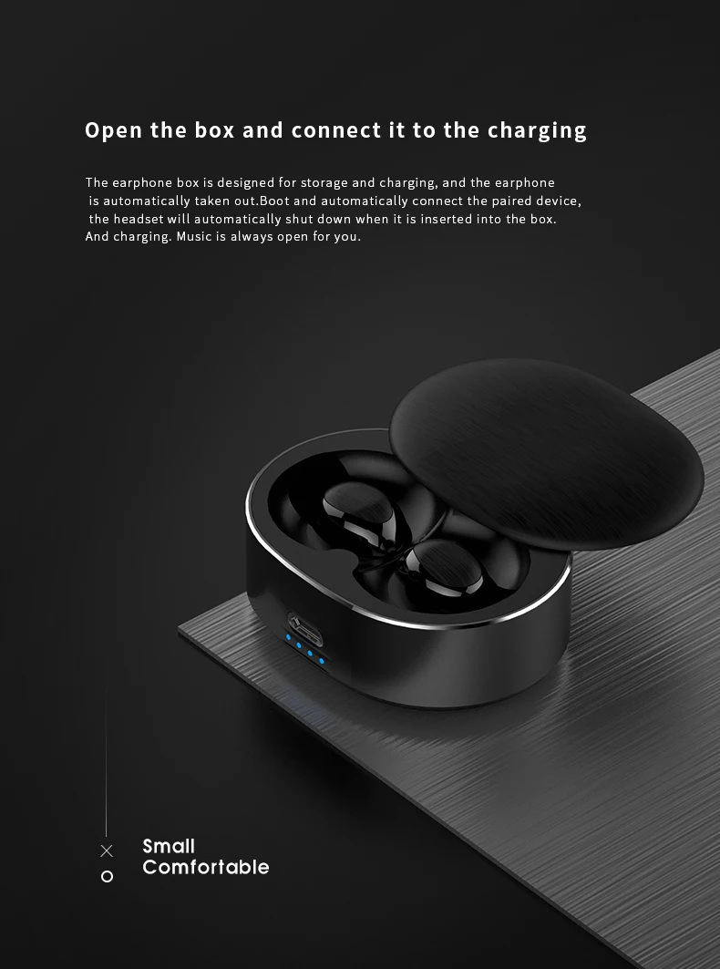 Air dots tws earphone B20 mini in ear earphone bluetooth headphone touch control noise cancelling earbuds with charging box - ANKUX.COM