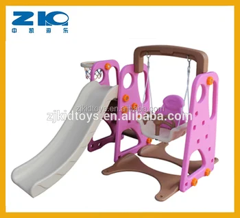 single swing and slide set