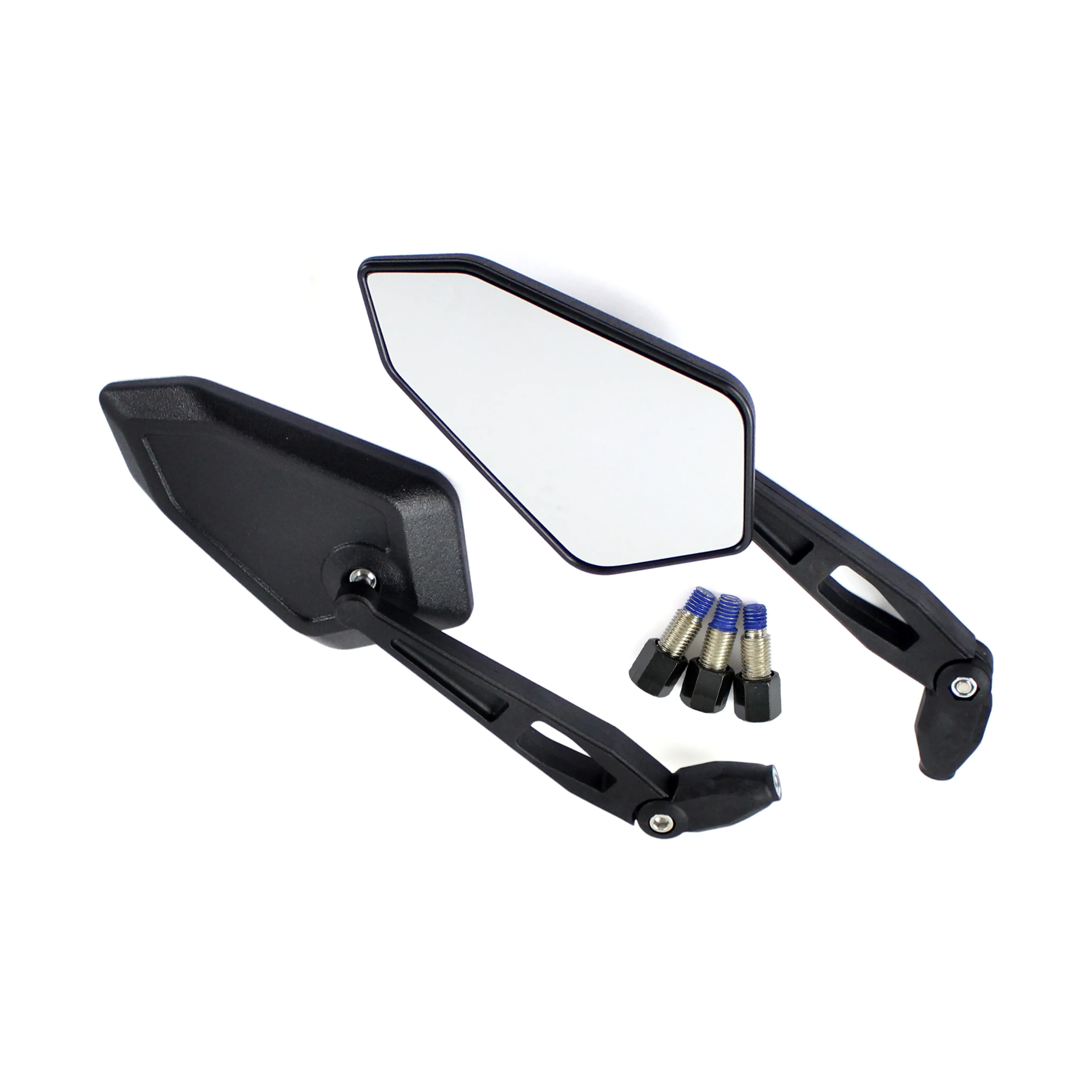 

2018 Ending Discount Black Plastic Adjustable Hinge Rear Viewe Side Mirrors for Motorcycles with 10mm Thread