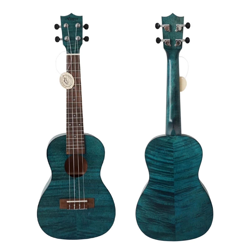 

Nice sound student  flame maple Ukulele china ukulele manufacturers, Blue