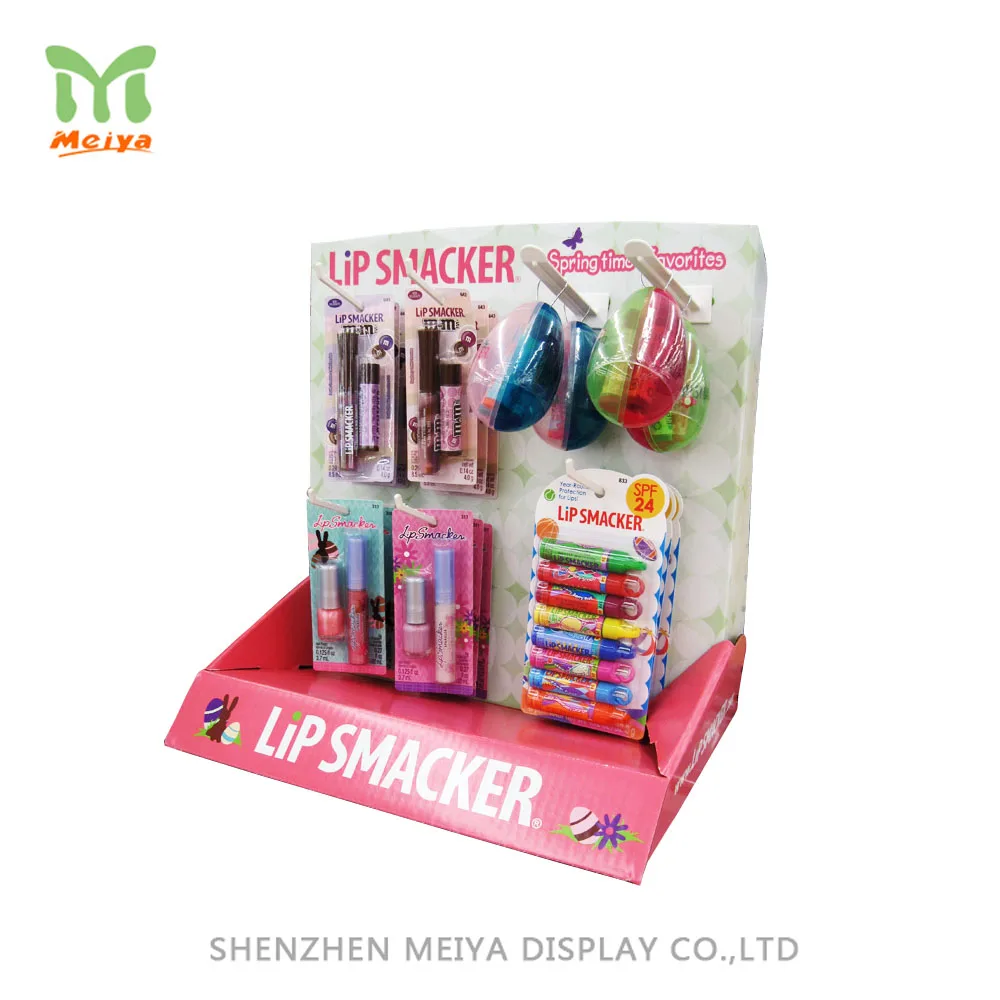 CMYK Printing Paper Floor Hook cosmetic display cabinet for Cosmetic Display