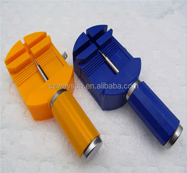 

Watch Wristwatch Watchband Pin Link Remover Adjuster Repair Tool Watches Accessories, Yellow;blue