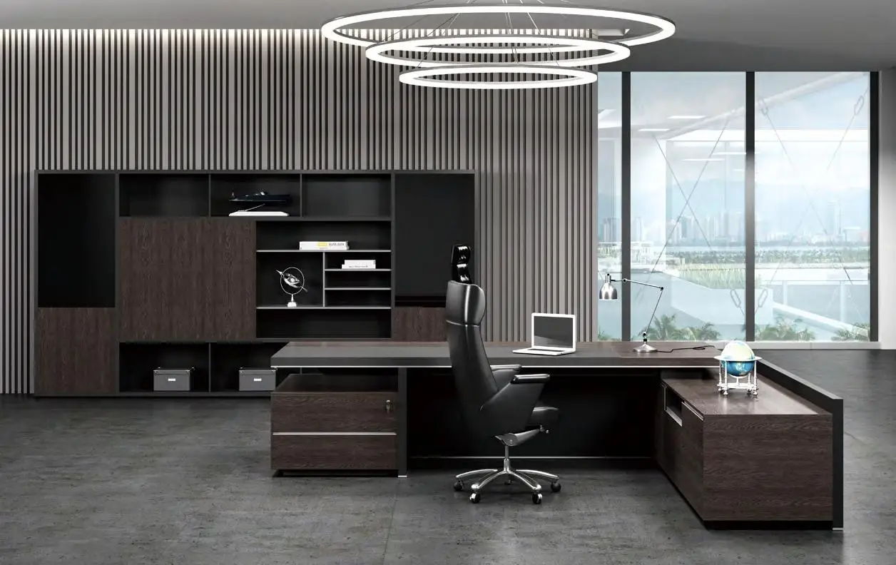 High Quality Modern Office Desk Design Wooden Boss Office Building Company Furniture