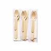 Eco-friendly biodegradable customized wooden tableware set with FSC for wedding