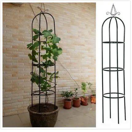 Garden Metal Tomato Cage Iron Flower Pot Trellis Plant Support Skyplant ...