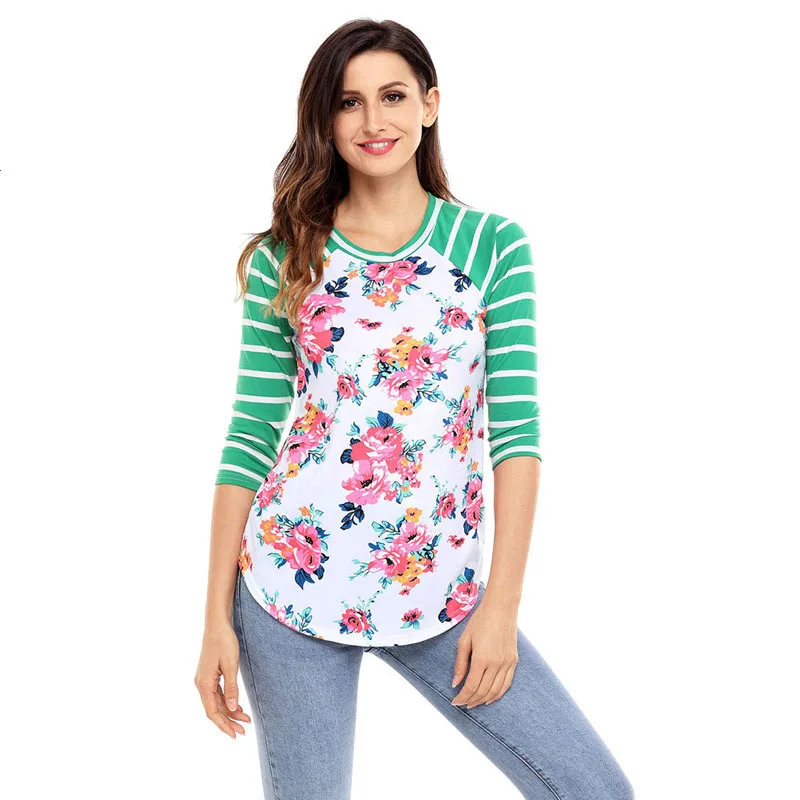 

Fashion latest blouse design Women's casual floral top
