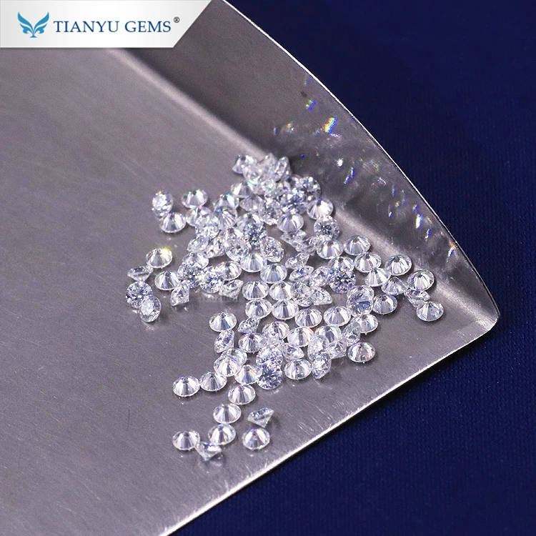 

Tianyu gems Synthetic Diamond 1.4 to 2.6MM D E F Color VS/SI Clarity CVD/ HPHT Polished Loose Melee White Round Cut Diamonds, D--f