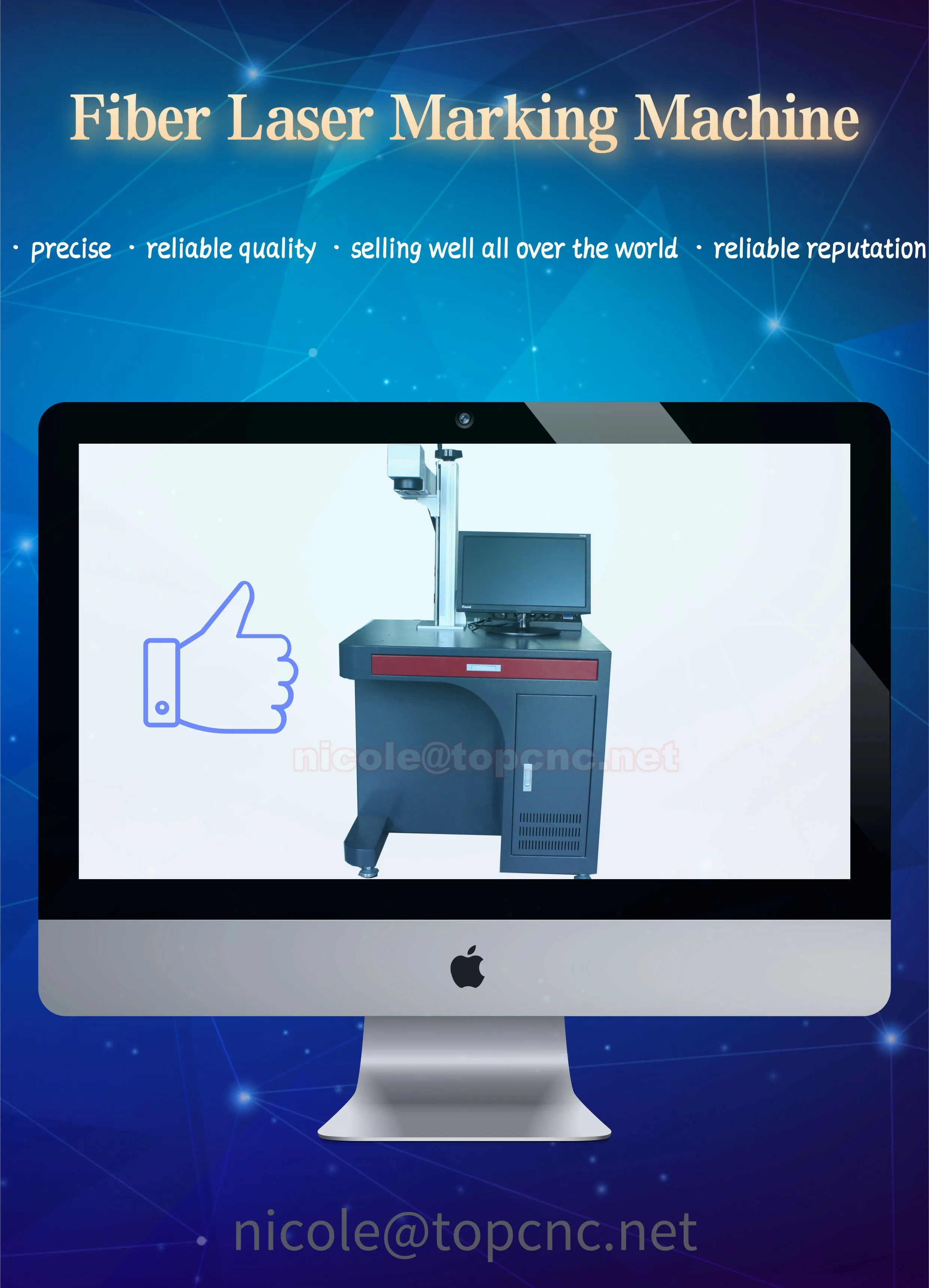 High performance Direct sales new 20w fiber laser marking machine for metal desktop fiber laser marking machine