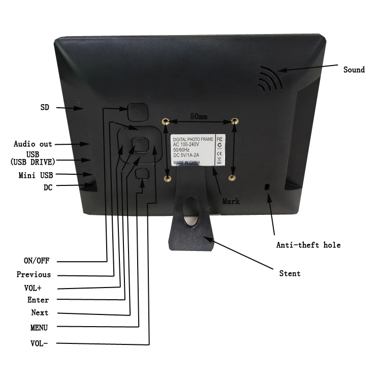 8 Inch Small Size Bulk Digital Photo Frame Builtin Speakers Buy 8