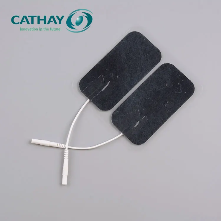 
Made in China medical self-adhering tens electrodes with 2.0 pigtail 