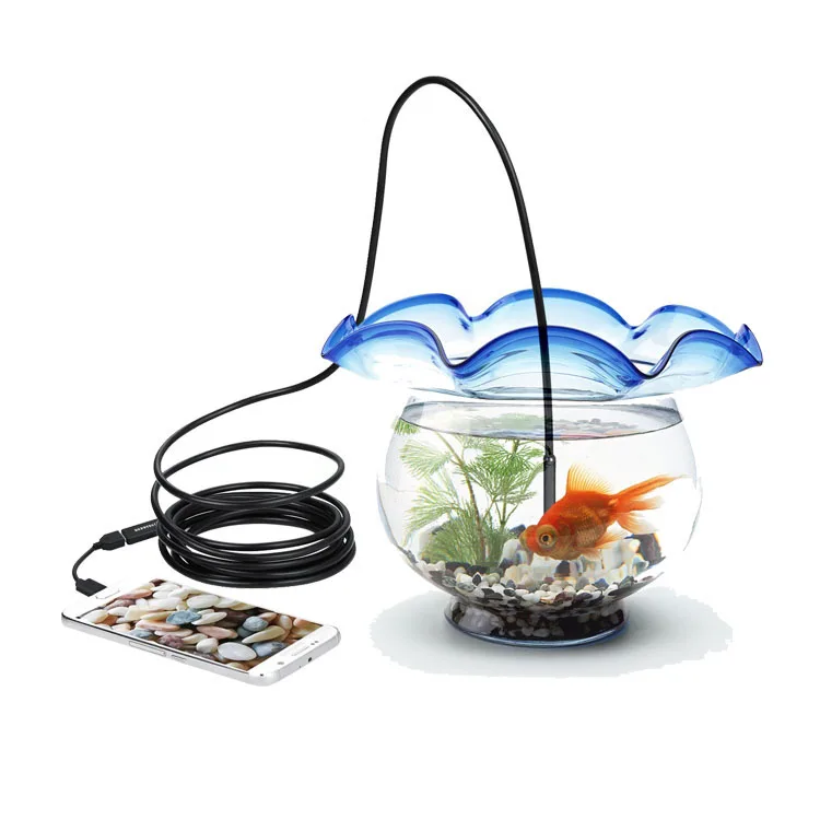 Japan USB Endoscope Camera 5mm With Hook And Side Mirror Connection To Laptop And PC Night Vision