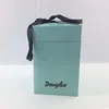 Thin Matte Rectangular Ribbon Color Paper Box For Gift Packaging Custom