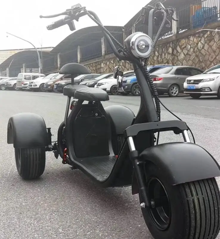 60V 12AH 20AH 1000w 1500w 2000w 3 three wheel Citycoco Halley Electric Scooter for Adult