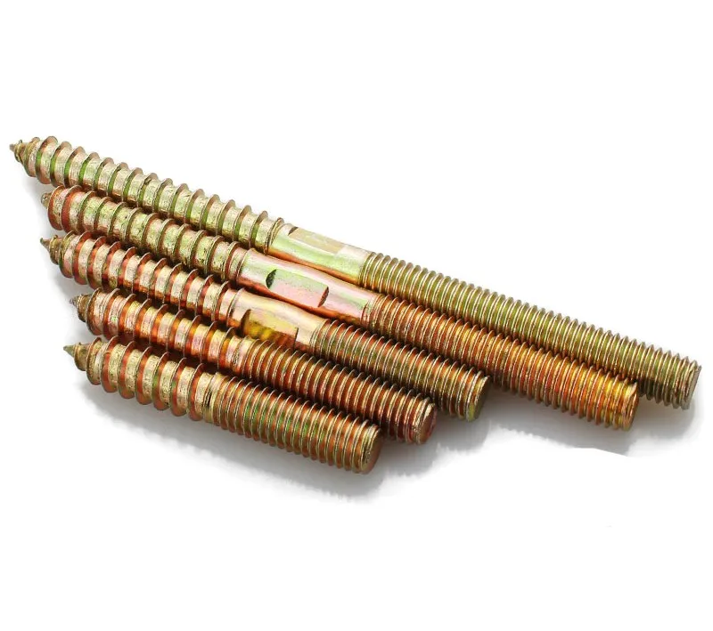 M4m10 Carbon Steel Galvanized Double Threaded Wood Screws Buy Double