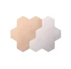 10 Pack bronze and gray tinted mirror hexagonal self- adhesive mirror tiles DIY 18x21 beveled mirror tiles for wall decoration
