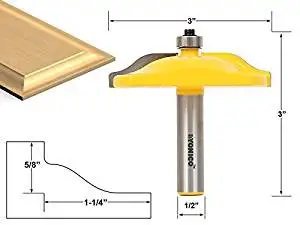 Yonico 12136 Raised Panel Router Bit with Ogee Door 3-Inch Diameter 1/2-Inch Shank by Yonico