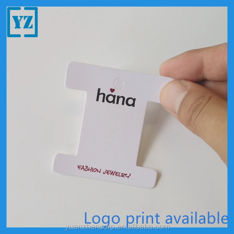 Printable White Cardstock Covered Art Paper Bracelet Display Bracelet