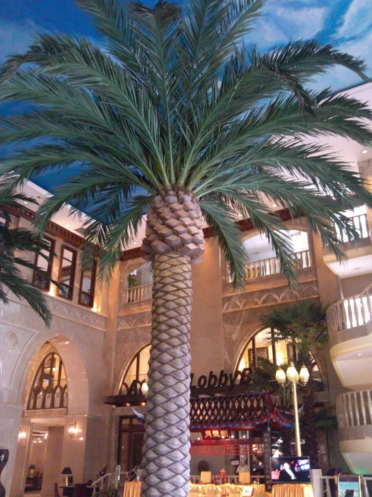 Outdoor Artificial Date Palm Saudi Arabia Palm Tree Tops Date Palm