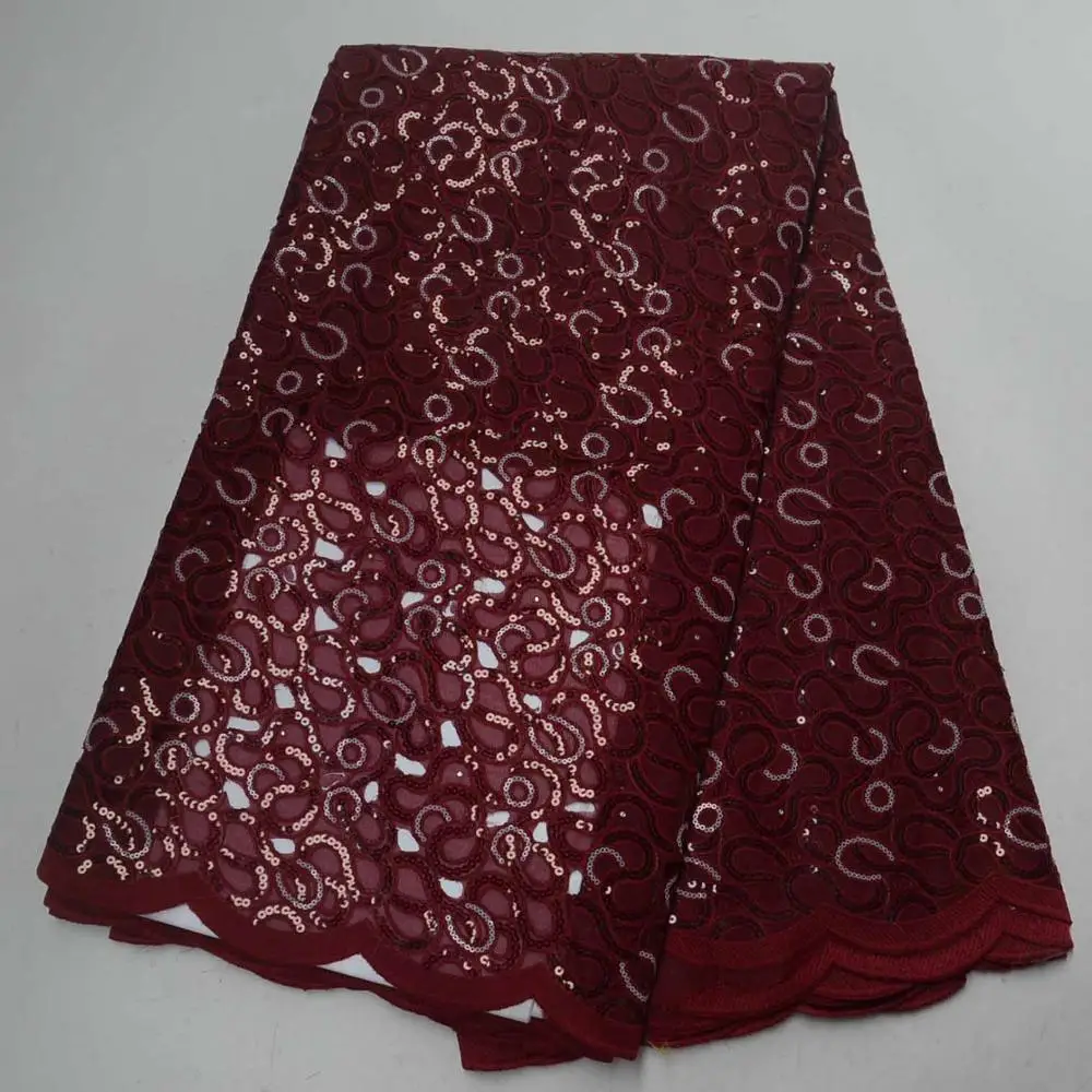 

African Swiss organza lace fabrics with Beads hand cut fabric rhinestone and beaded