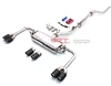 For bmw x4 2.0t exhaust pipe with carbon exhaut tips SUS304 material x4 exhaust