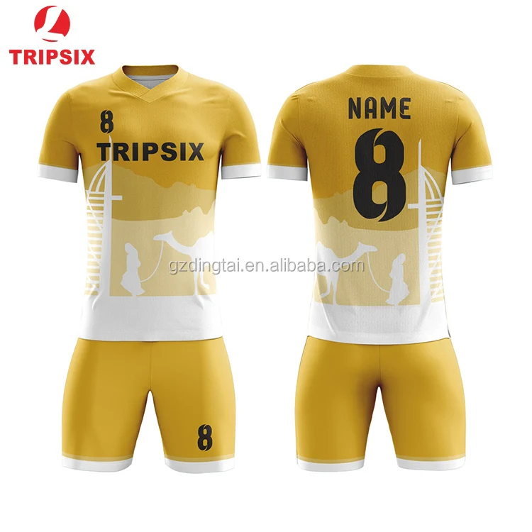 2020 Dropship Thai Quality Dye Sublimated Soccer Jersey Set