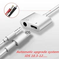 

2 In 1 Earphone Charger Splitter Adapter for Apple IPhone X 10 7 8 9 Plus 3.5mm Headphone Charging 3.5 Jack Aux Cable Converter