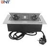 with double EU power pop up type desktop plug socket