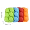 6 Easter Egg Silicone Cake Baking Mold Cake Pan Muffin Cups Handmade Soap Moulds Biscuit Chocolate Ice Cube Tray DIY Mold