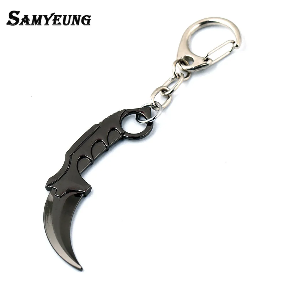Csgo Knife Keychains For Male Karambit Key Chain Weapon Cs Go Key