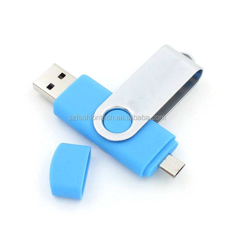 Custom Logo Swivel 64gb 16GB 32GB 8gb 4gb Otg Usb Dual Flash Drive For Android Smartphone Pendrive - ANKUX.COM
