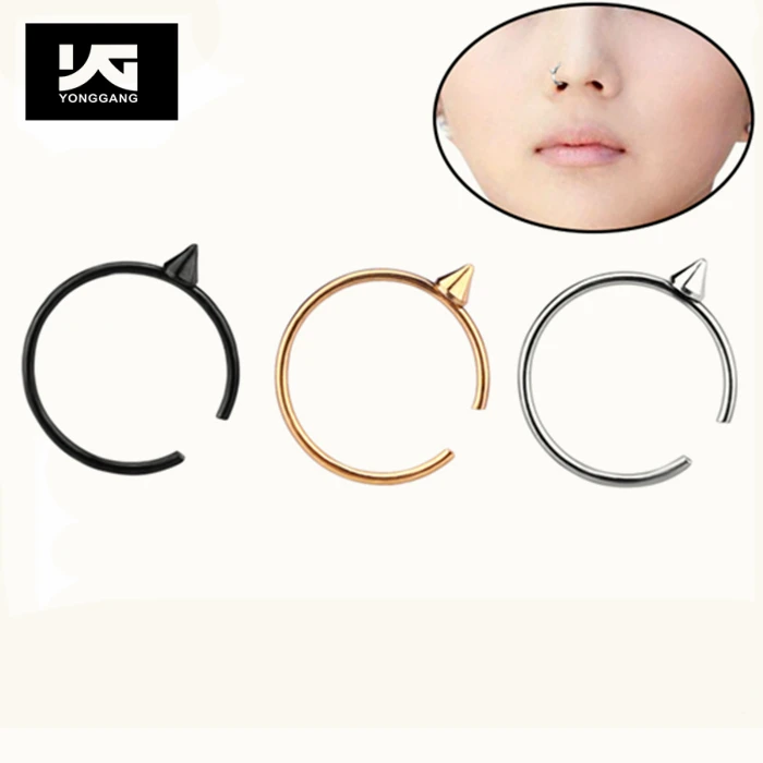 Fashion Body Piercing Stainless Steel Jewelry Hoop Nose Rings With
