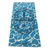 custom logo printing 250gsm microfiber 75x150cm sweat absorbing beach towels for swimming