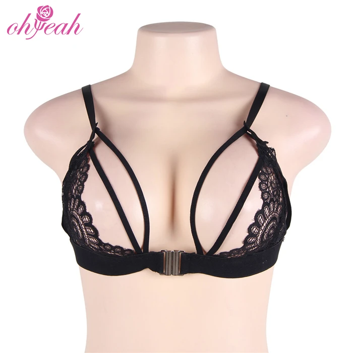 

No MOQ Black Sexy Stylish Net Full Transparent Bra