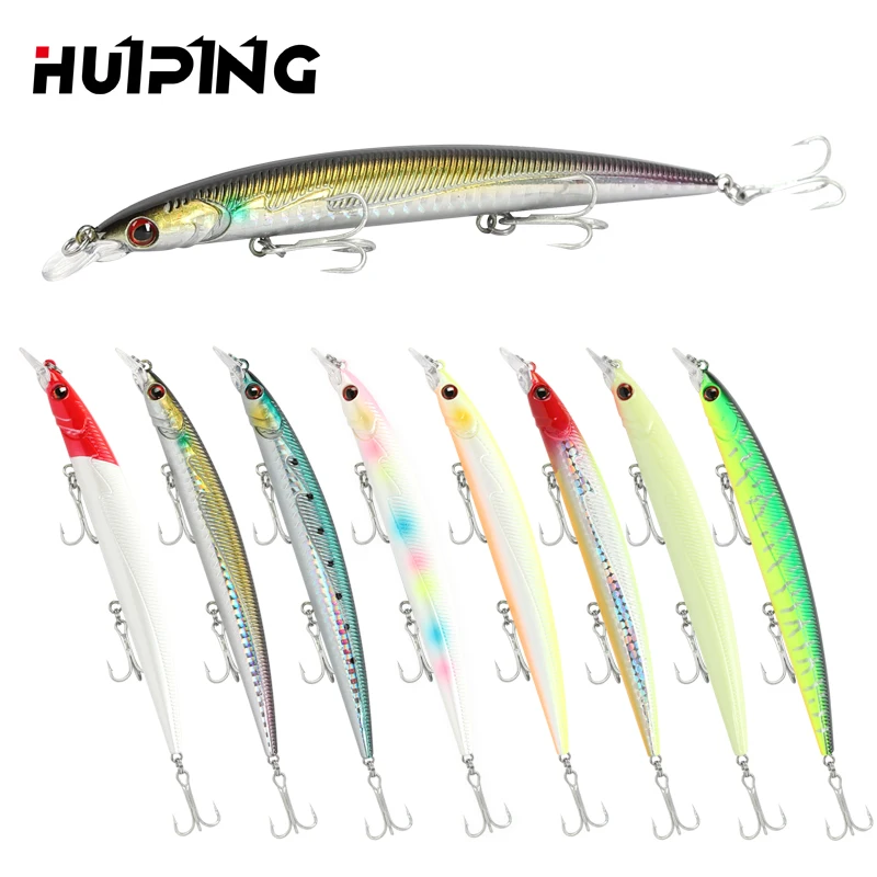

Fishing Lures Wholesale 14.3g 135mm Floating Minnow Lure Sea Bass Wobbler Bait Isca Artificial M052, 8 colors