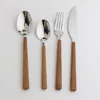 hot sale tableware with wooden handle for middle east